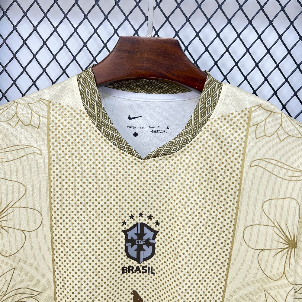2026 Brazil Arara Aurora Gold Special Edition Football Shirt 4