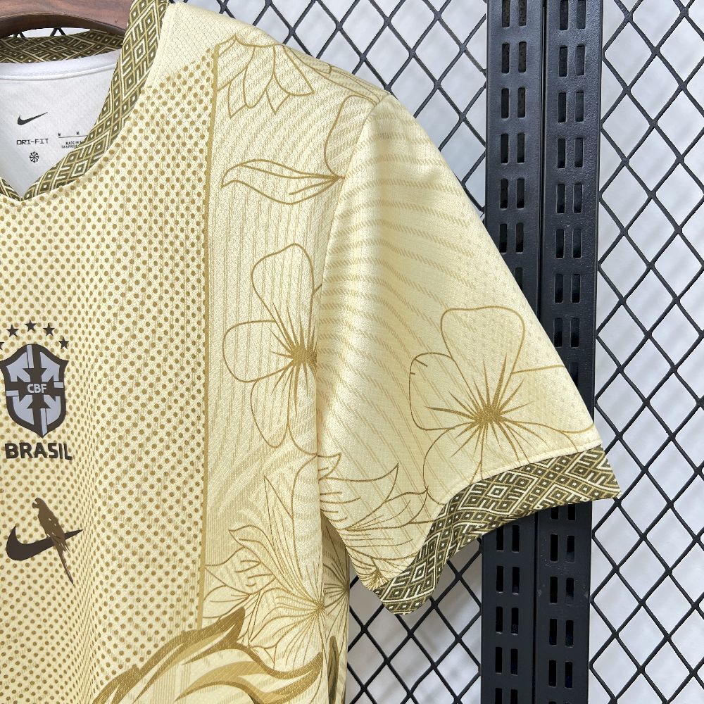2026 Brazil Arara Aurora Gold Special Edition Football Shirt 5