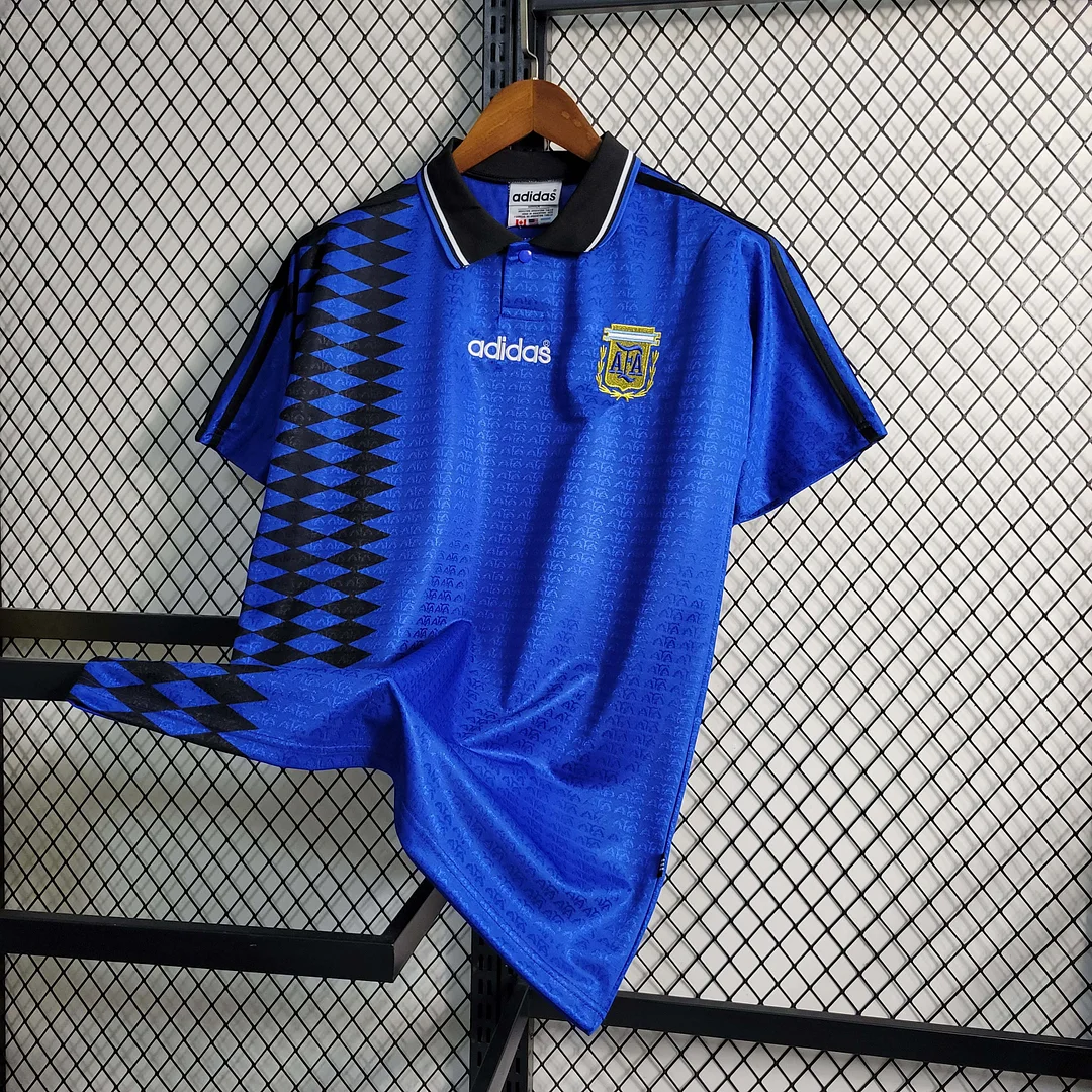 1994 Retro Argentina Home Jersey 3
