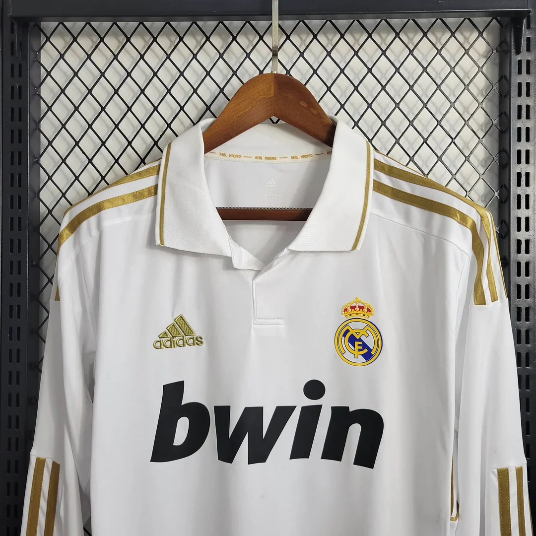 2011/2012 Retro Real Madrid Home Jersey Long Sleeve 3