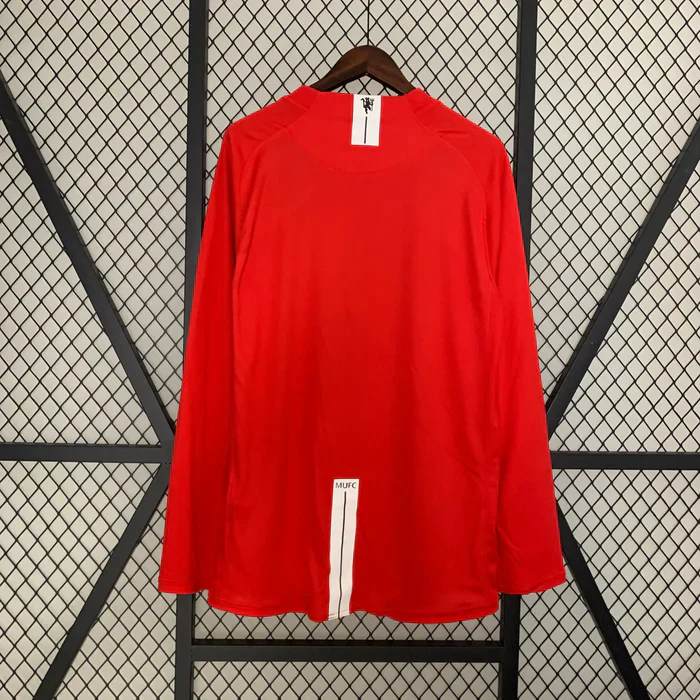 Manchester United Retro 2007-2008 Home Kit Long Sleeve alternate view