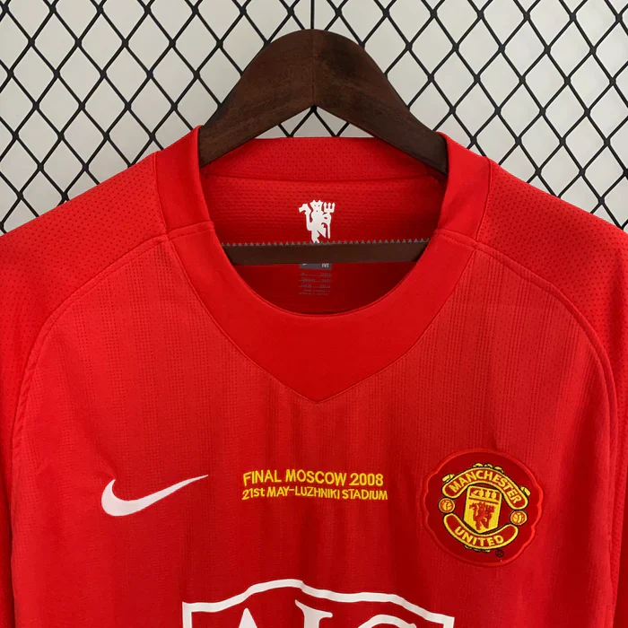 Manchester United Retro 2007-2008 Home Kit Long Sleeve 3