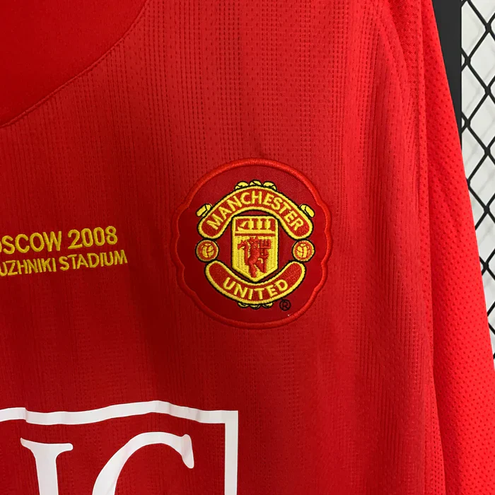 Manchester United Retro 2007-2008 Home Kit Long Sleeve 5