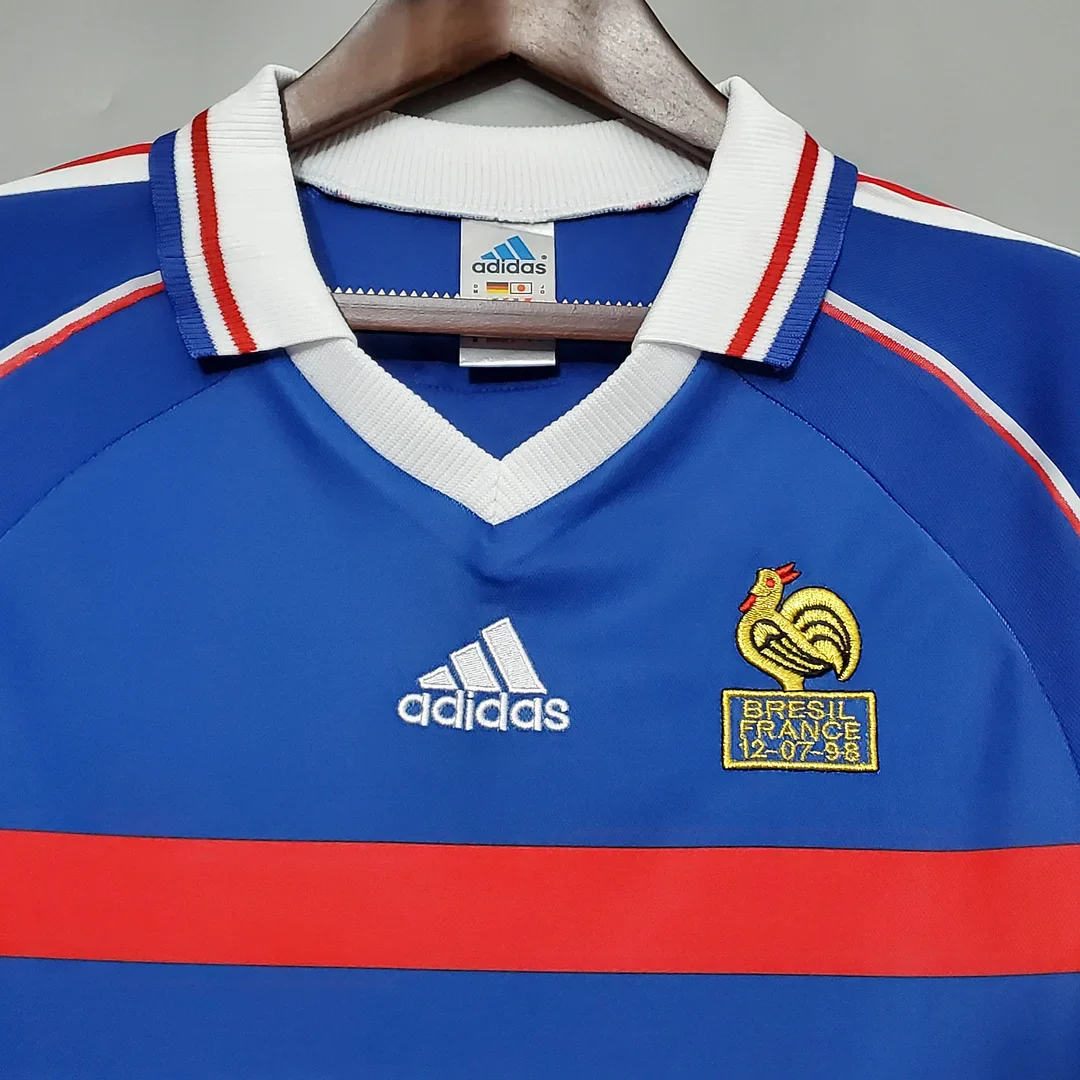 1998 Retro France Home Football Shirt 3
