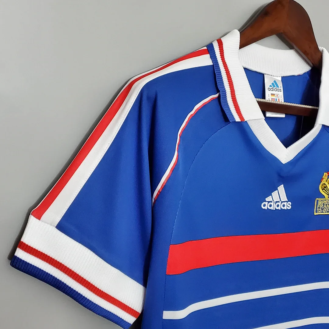 1998 Retro France Home Football Shirt 4