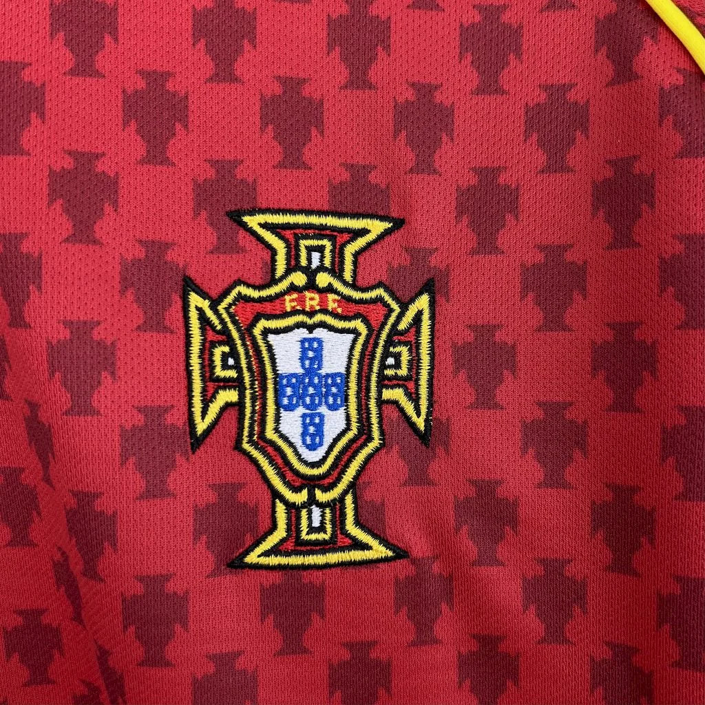 2004 Retro Portugal Home Football Shirt 4