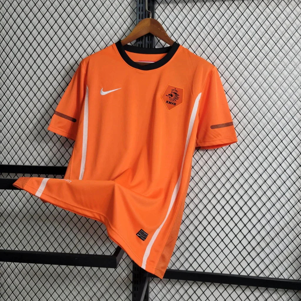 2010 Retro Netherlands Home Football Shirt 3
