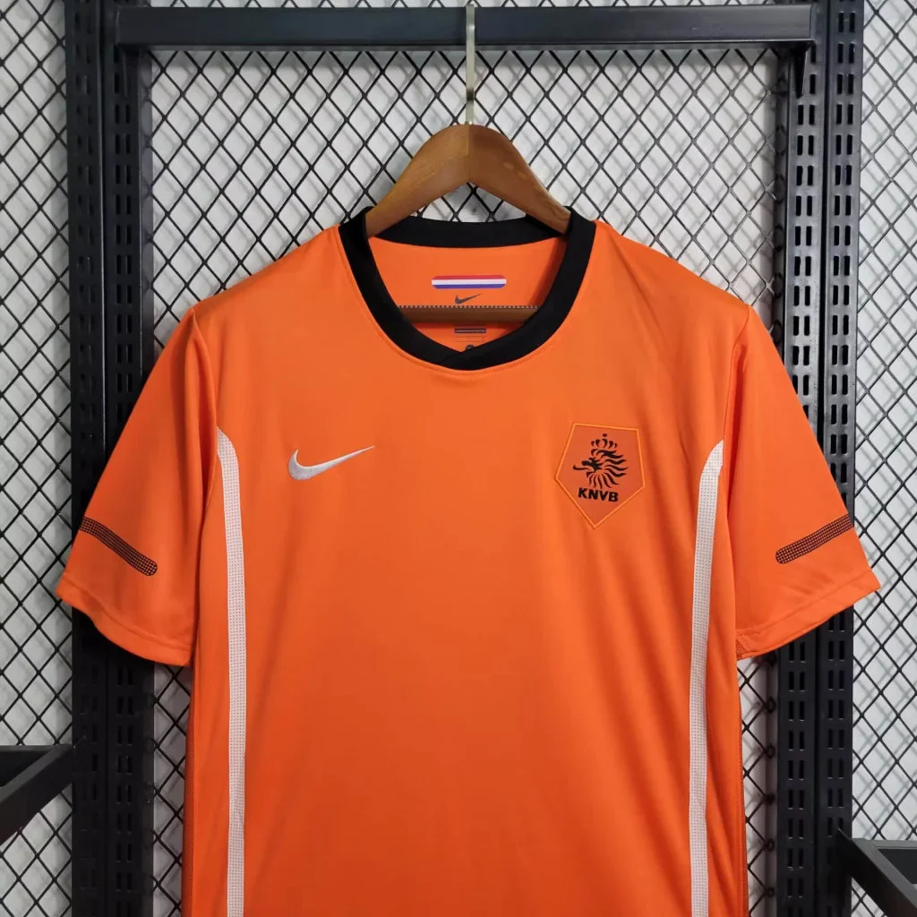 2010 Retro Netherlands Home Football Shirt 4