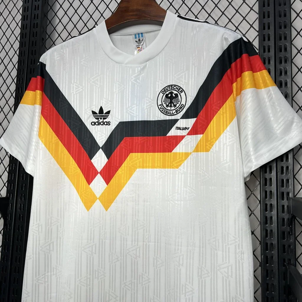 1990 Retro Soccer Jersey Germany Home 6
