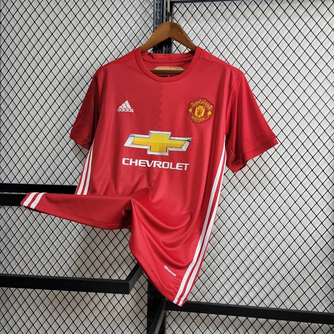 2017/2018 Retro Manchester United Home Football Shirt 3