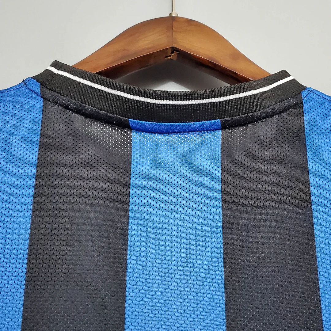 2009/2010 Retro Internazionale Milan Home UEFA Champions League Edition Football Jersey 4