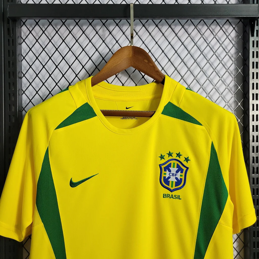 2002 Retro Brazil Soccer Jersey Home alternate view