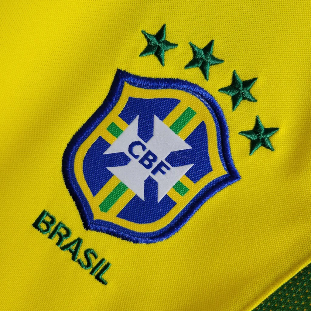 2002 Retro Brazil Soccer Jersey Home 3