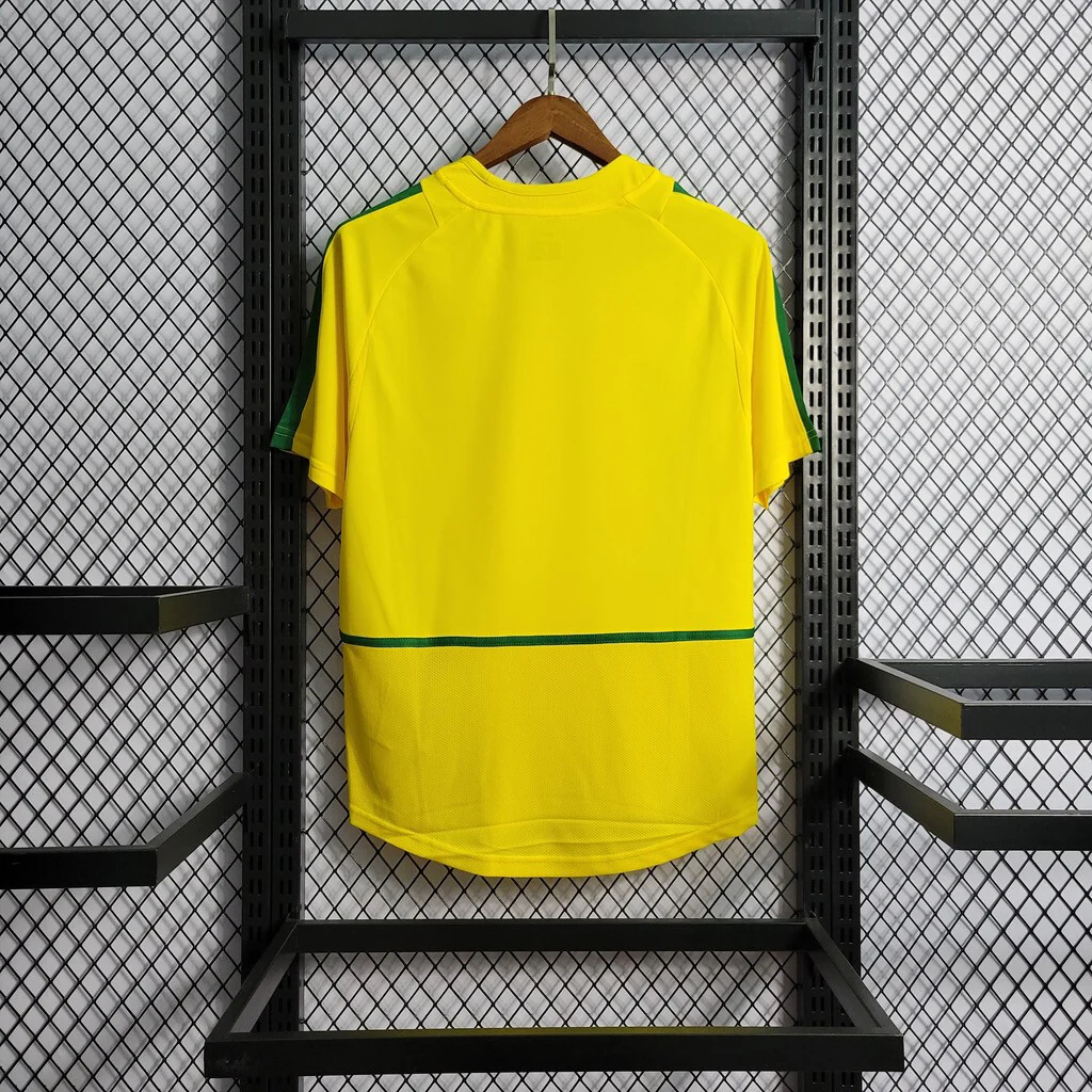 2002 Retro Brazil Soccer Jersey Home 4