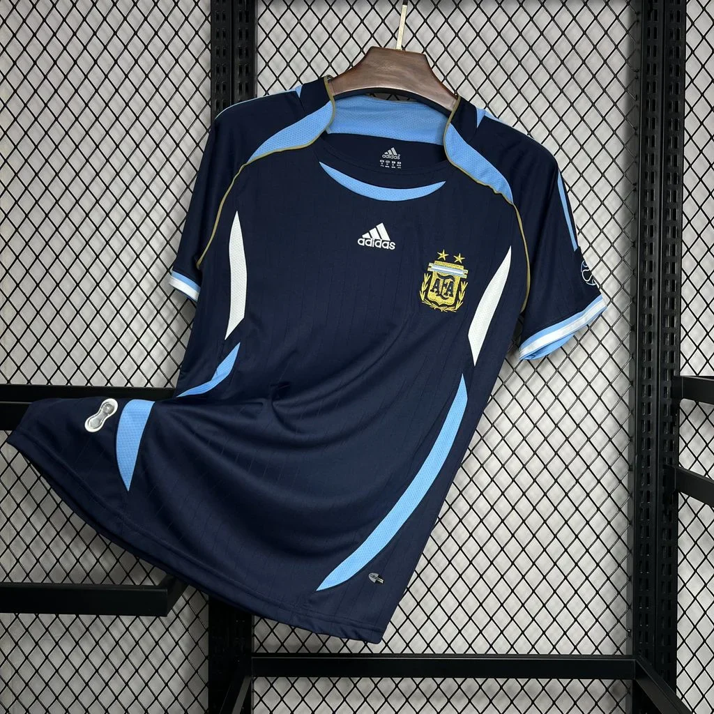2006 Retro Argentina National Team Away Jersey 3