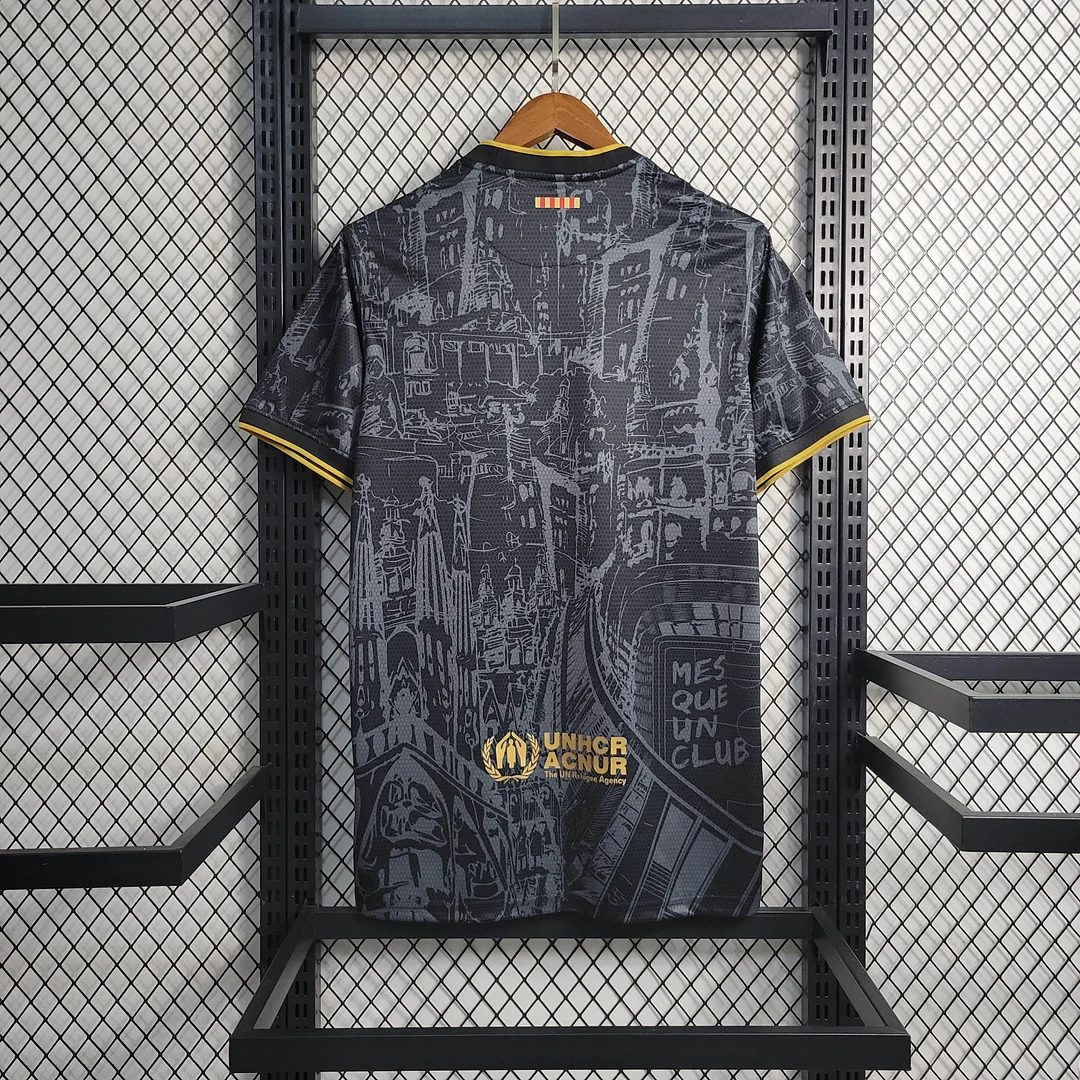 2023/2024 Barcelona Special Edition Black Football Shirt alternate view