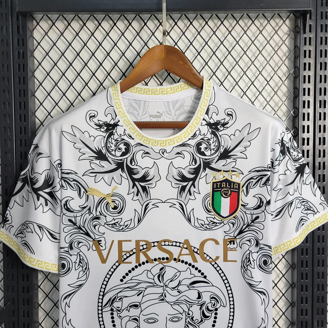 2023 Italy Special Edition White Soccer Shirt 3