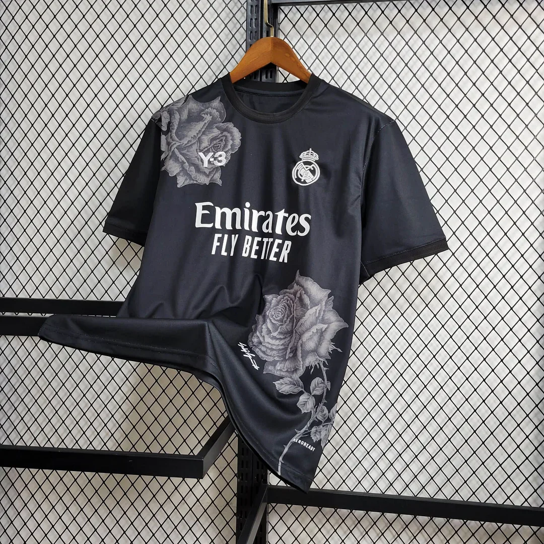 2024/2025 Real Madrid Y-3 Special Edition Black Football Shirt 3