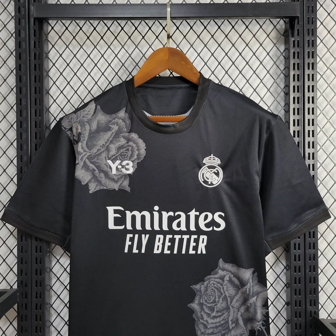 2024/2025 Real Madrid Y-3 Special Edition Black Football Shirt 4