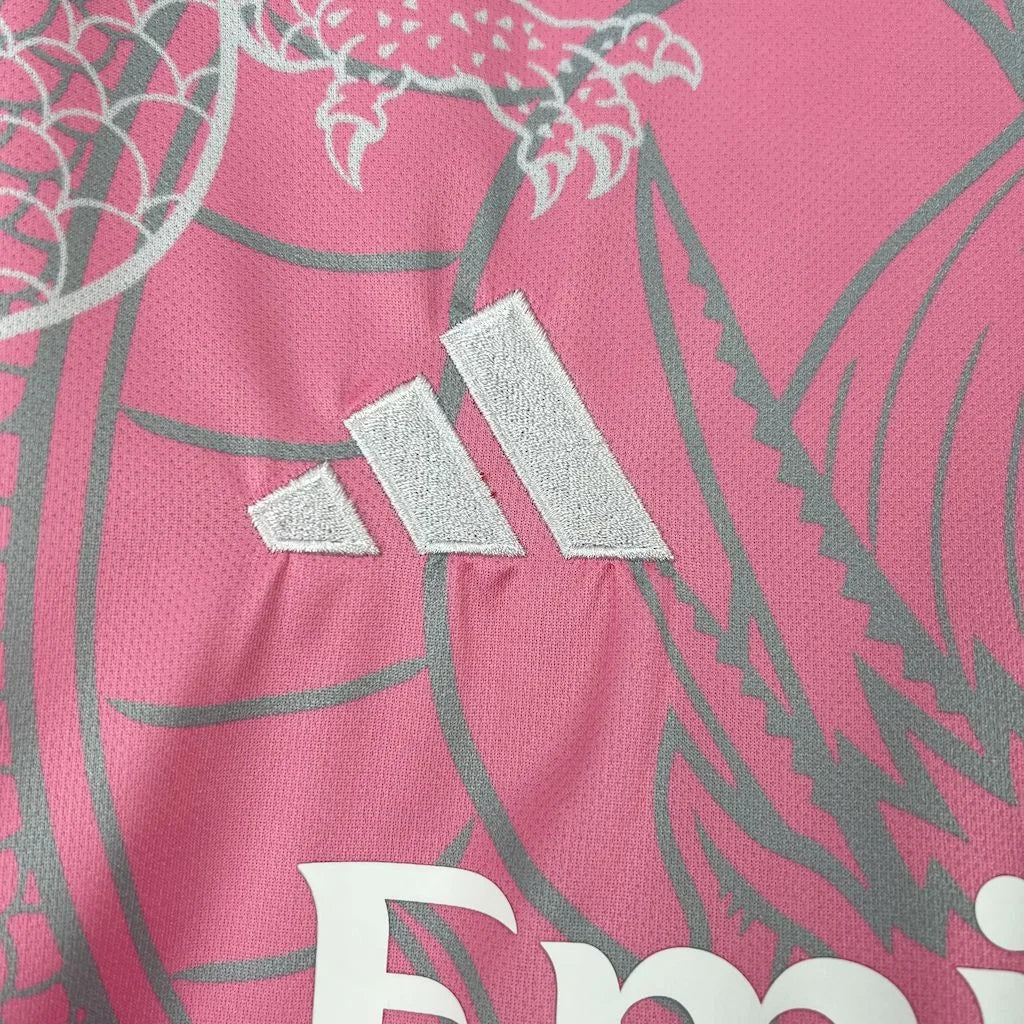 2025/2026 Real Madrid Pink Dragon Special Edition Jersey 4