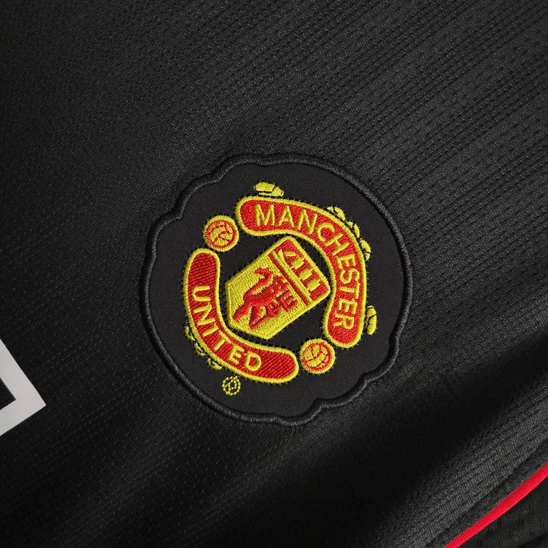 2007/2008 Retro Manchester United long Sleeve Soccer Jersey Third Away 4