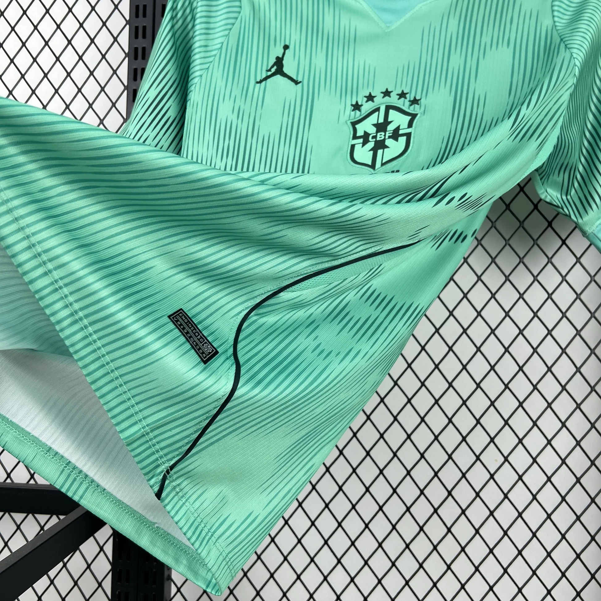 2026 Brazil Mint Waves World Cup Jersey 3