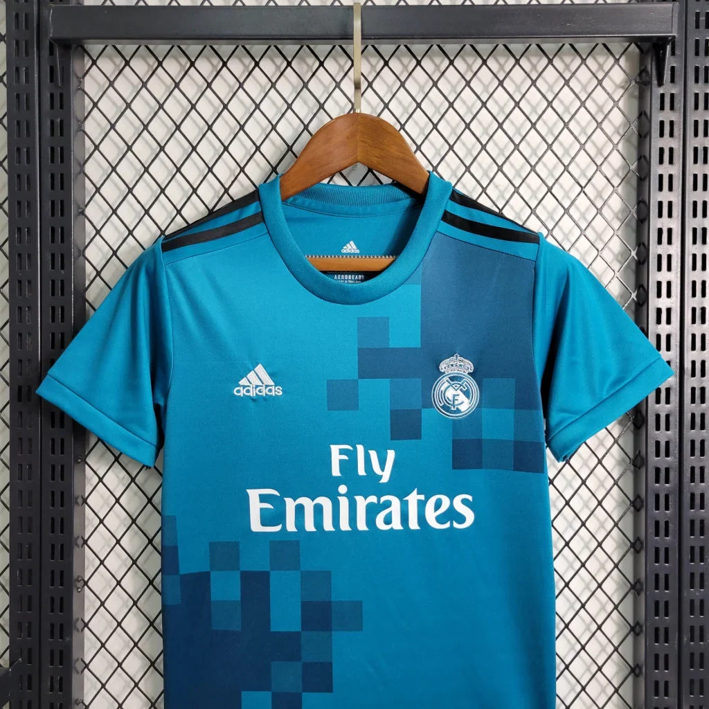 2017/2018 Retro Kids Size Real Madrid Third Away Football Shirt 3