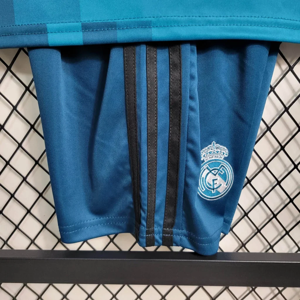 2017/2018 Retro Kids Size Real Madrid Third Away Football Shirt 4