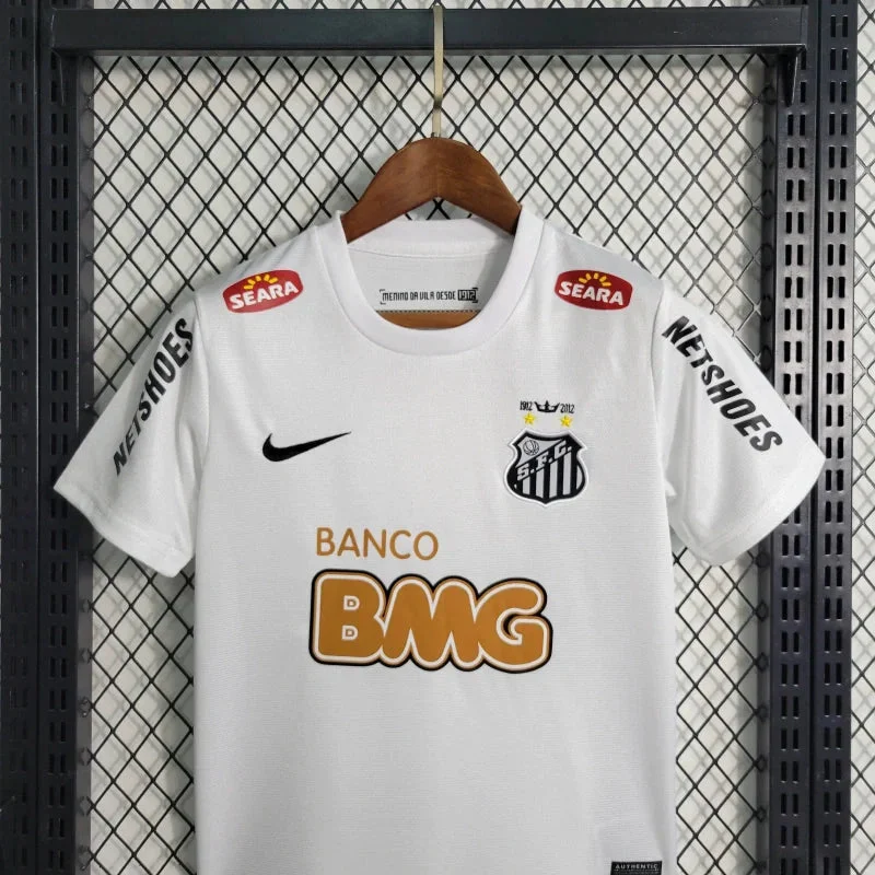 2011/2012 Retro Kids Size Santos Home Jersey 3