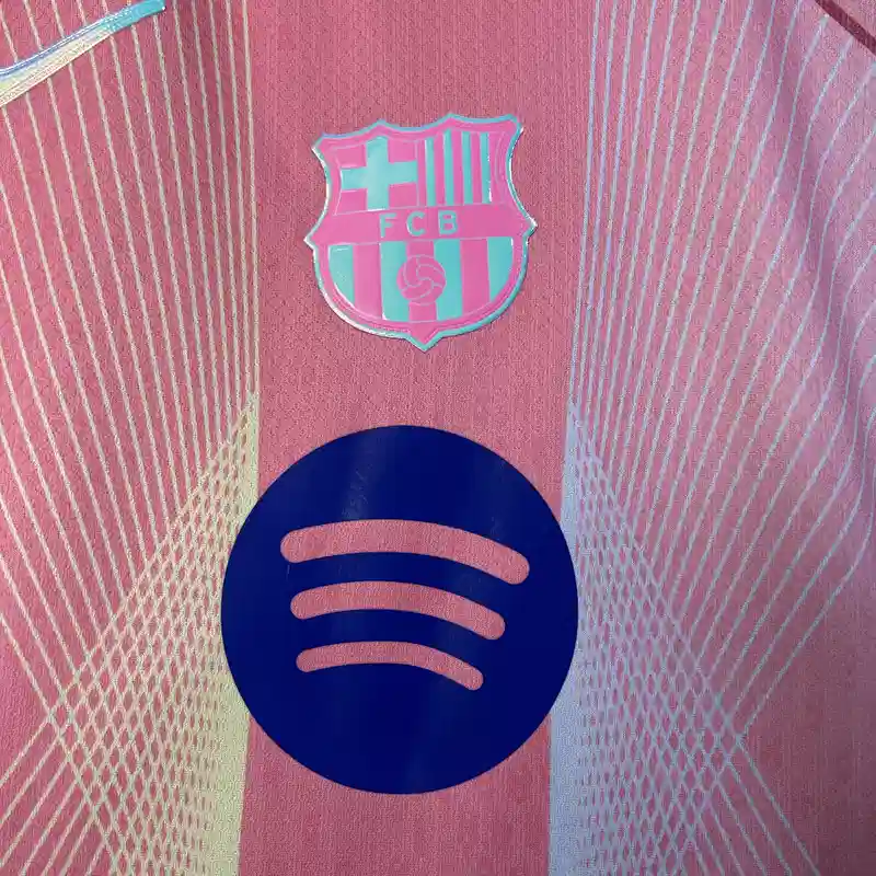 2025/2026 Kids Size Barcelona Special Edition Pink Football Shirt alternate view