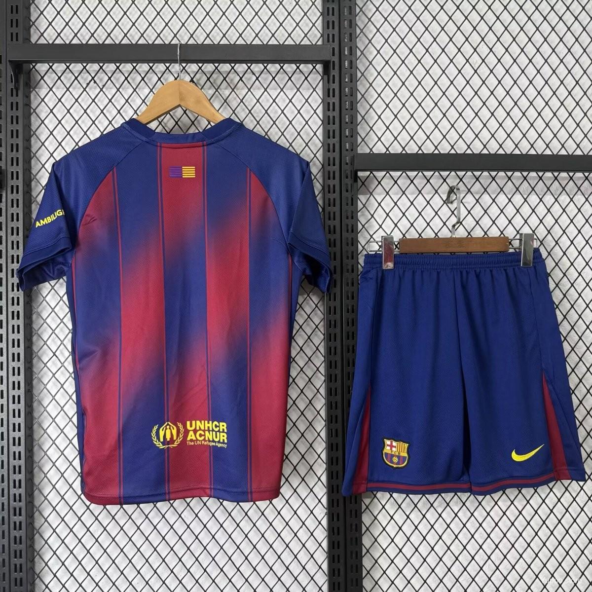 2025/2026 Barcelona Home Football Shirt Kids Size alternate view