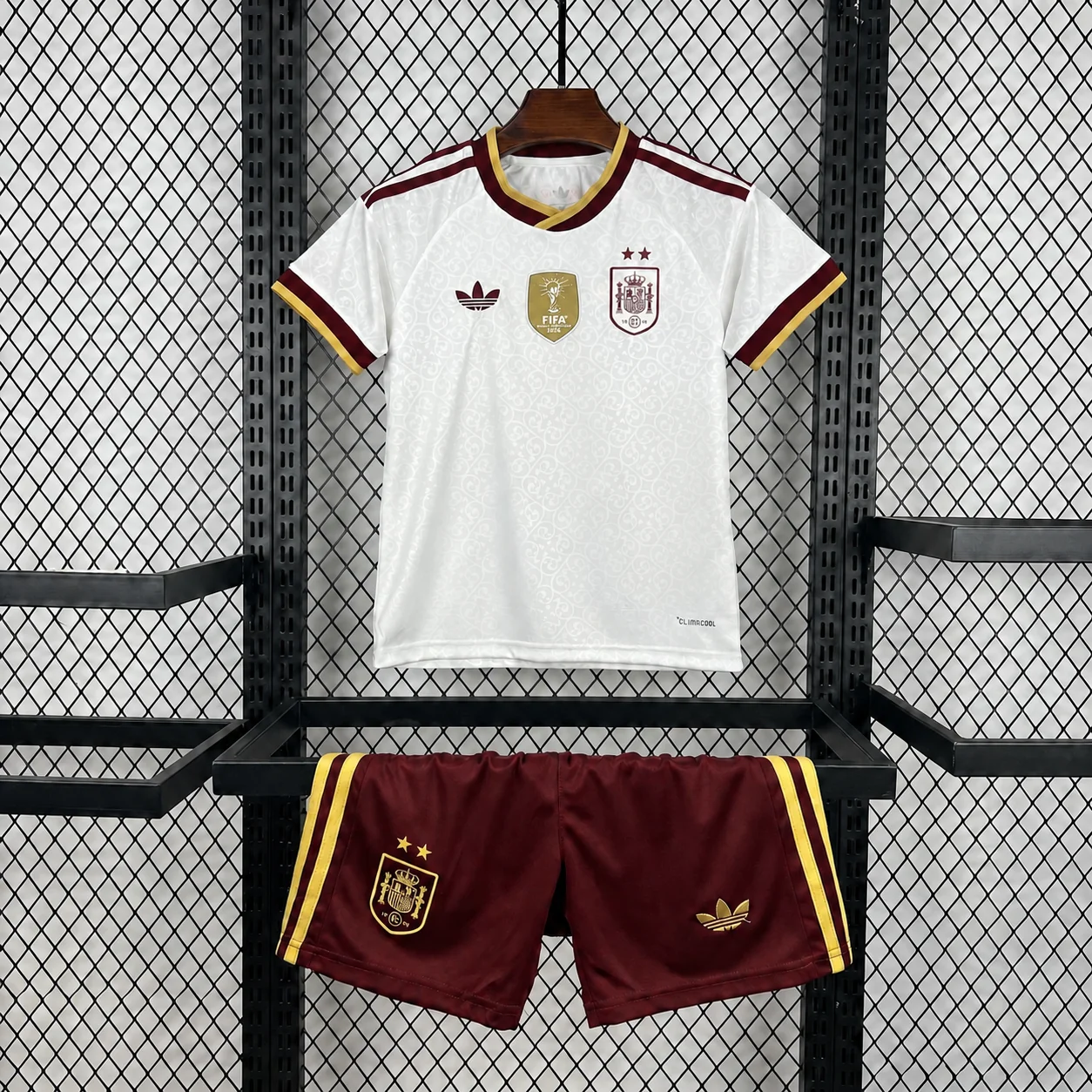 2026 2 Stars Spain Away World Cup Football Shirt Kids Size